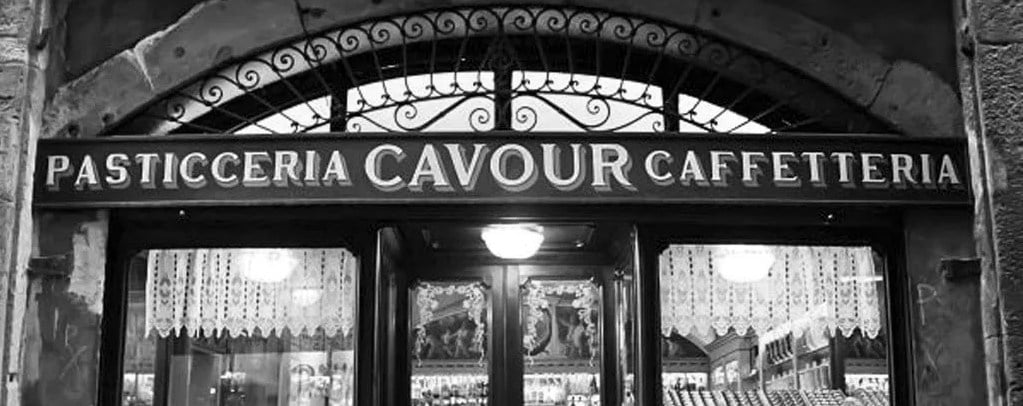 Cavour 1880, pastry and coffee shop in Bergamo, Italy.
