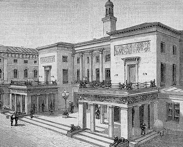 Caffè Pedrocchi (xilografia). 1888.